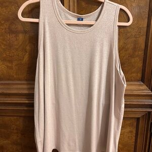 Old Navy Shimmering Cream Tank Top